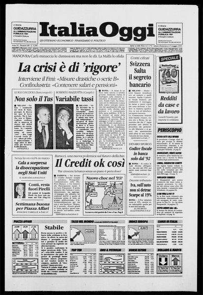 Italia oggi : quotidiano di economia finanza e politica